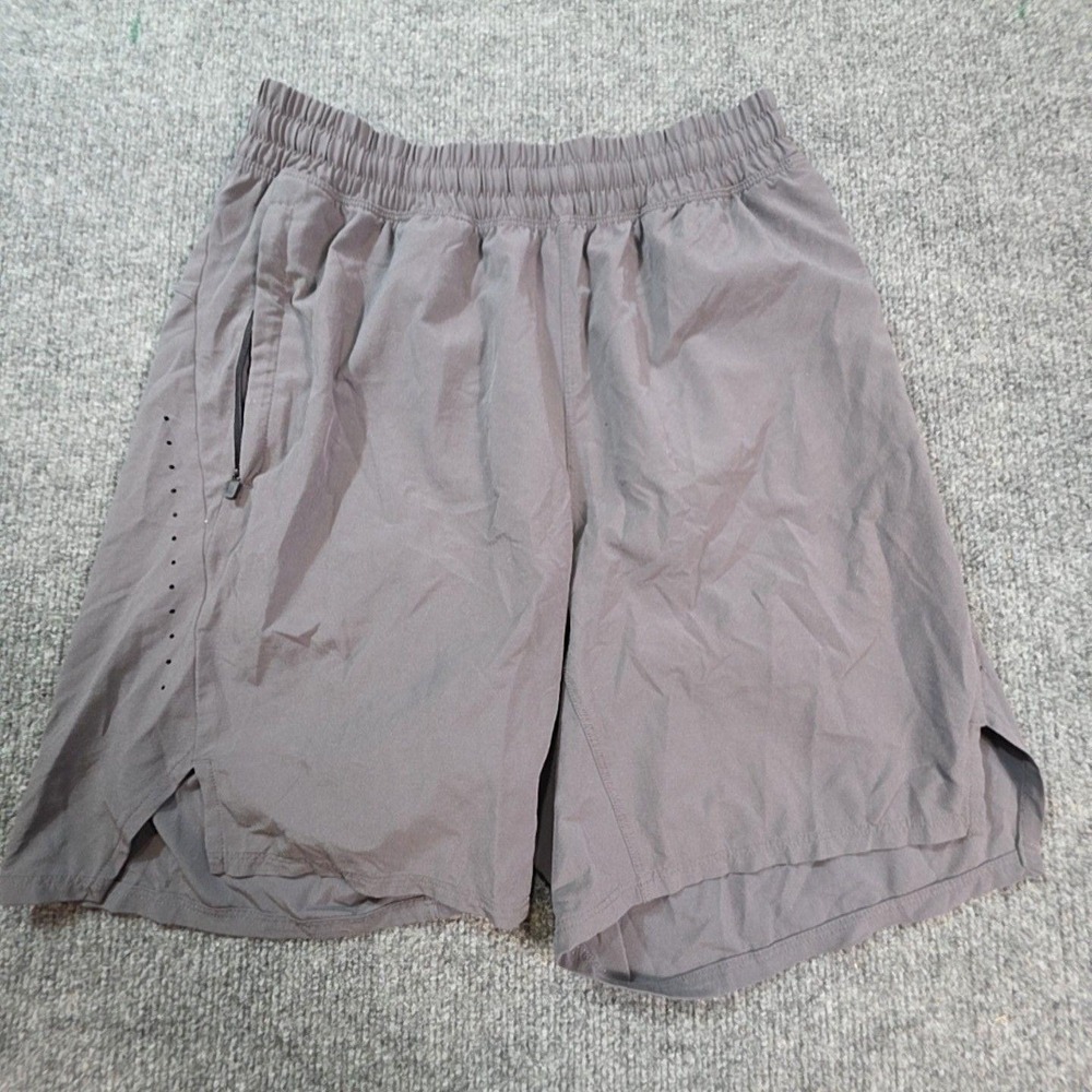 All In Motion Shorts Mens Small Gray Athletic Running Elastic Waist Pockets